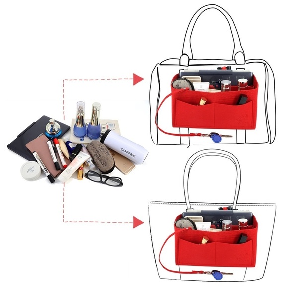 Organizer Bag with Zipper and Keychain - Picture 8 of 10